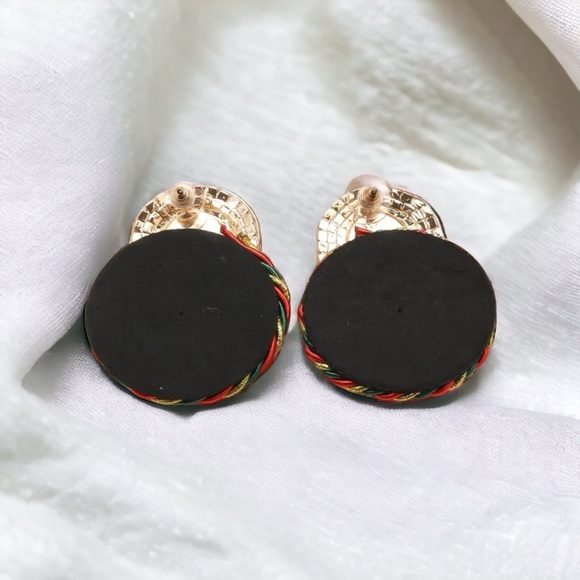 Earrings With Rhinestones - Picture 3 of 3